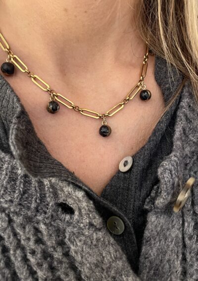 Collier ANTOINETTE noir – Image 3