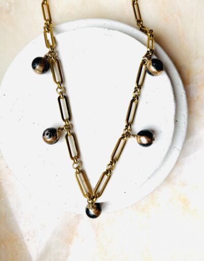 Collier ANTOINETTE noir – Image 2