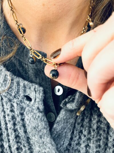 Collier ANTOINETTE noir – Image 4