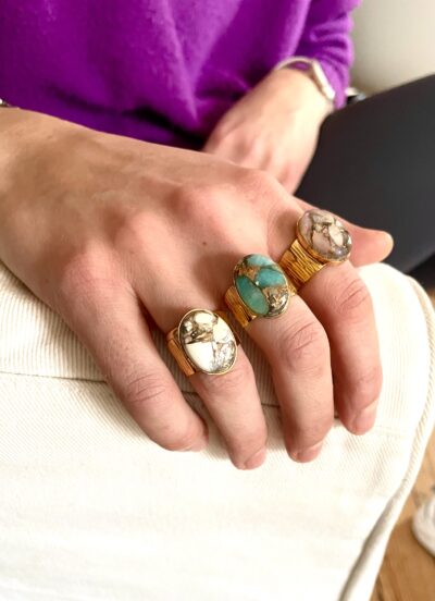 Bague ARIANA blanche – Image 5