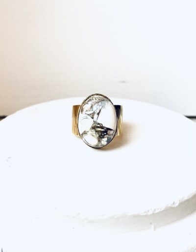 Bague ARIANA blanche