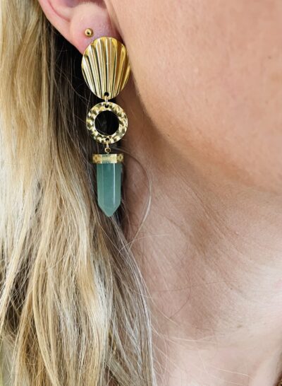 Boucles d’oreille OLIVIA aventurine