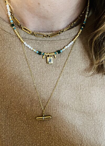 Collier OMBELINE vert – Image 4