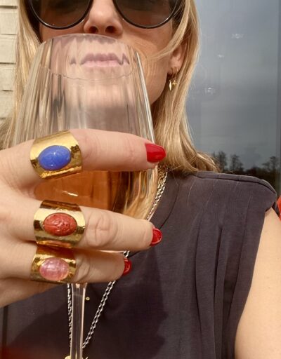 Bague SCARABÉE bleue – Image 4
