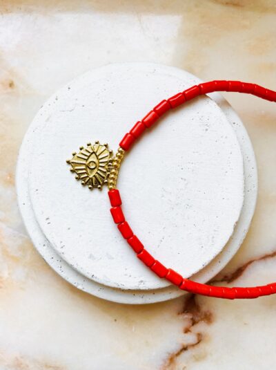 Collier LOUISON orange