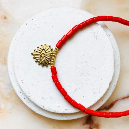 Collier LOUISON orange