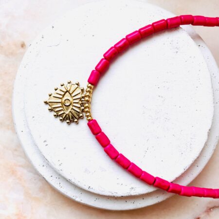 Collier LOUISON rose