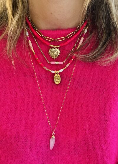Collier LOUISON rose – Image 2