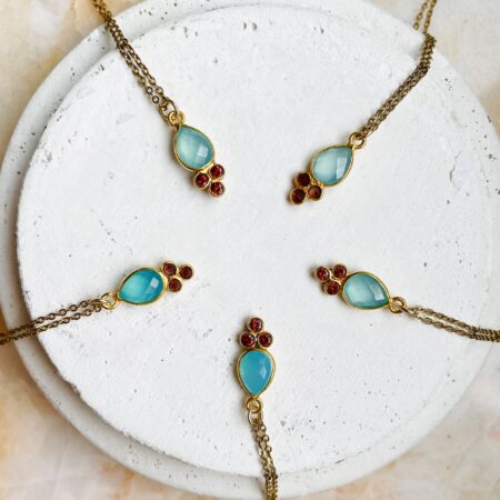Collier ROSE turquoise