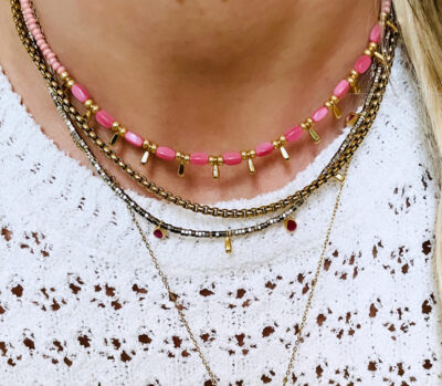 Collier MENTOS rose