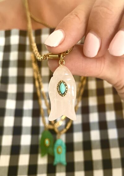 Collier DORIS rose – Image 5