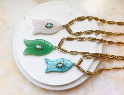 Collier DORIS vert – Image 2