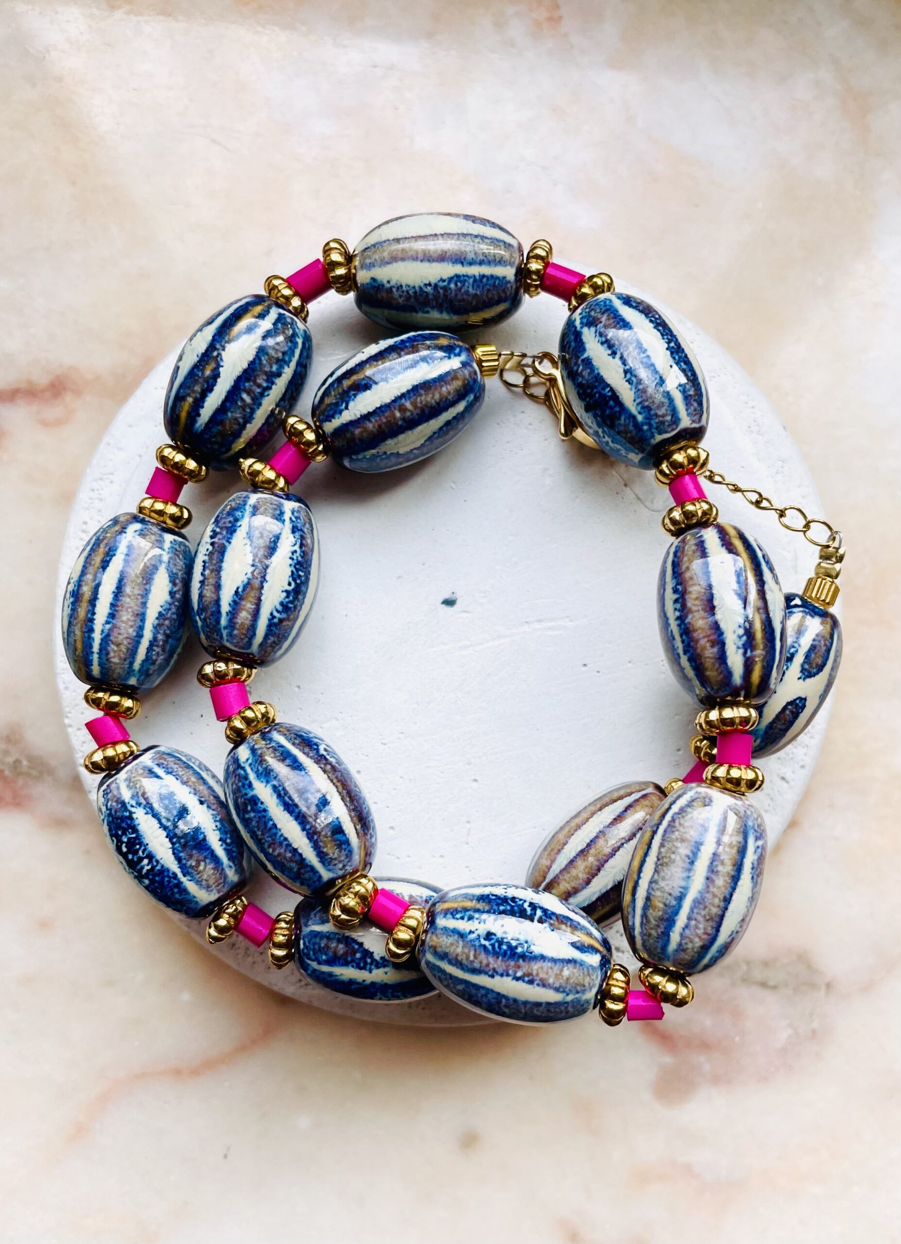 Collier AMAYA bleu