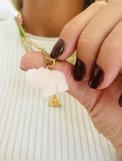 Collier ODALIE rose – Image 2