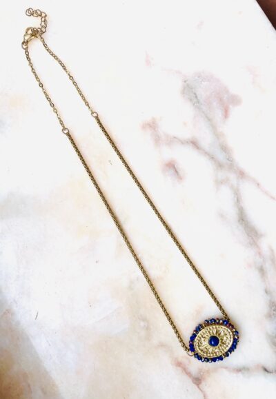 Collier ORENA bleu – Image 3