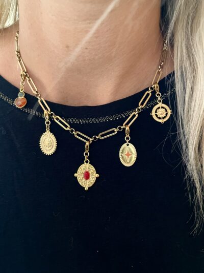 Pendentif LOU orange – Image 2