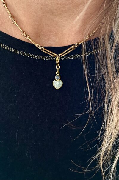 Pendentif LOU vert