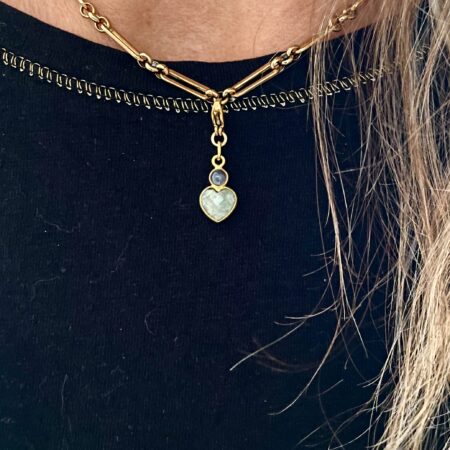 Pendentif LOU vert