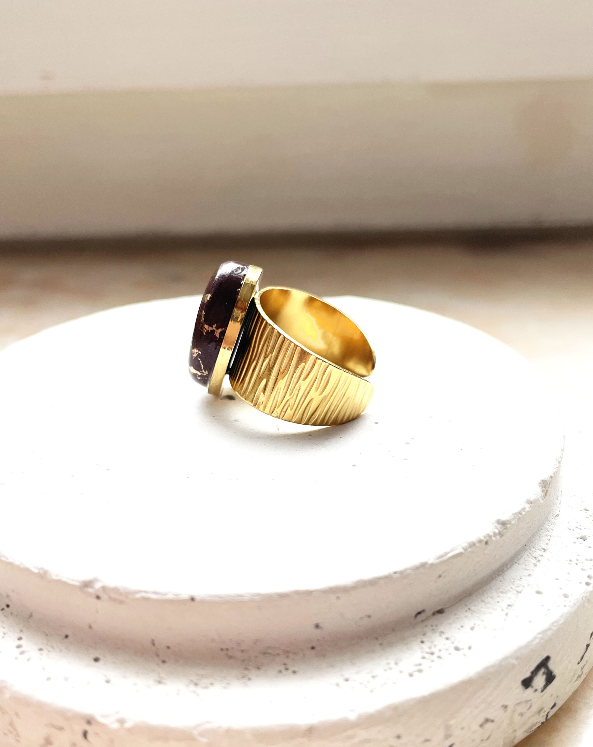 Bague ARIANA marron – Image 4
