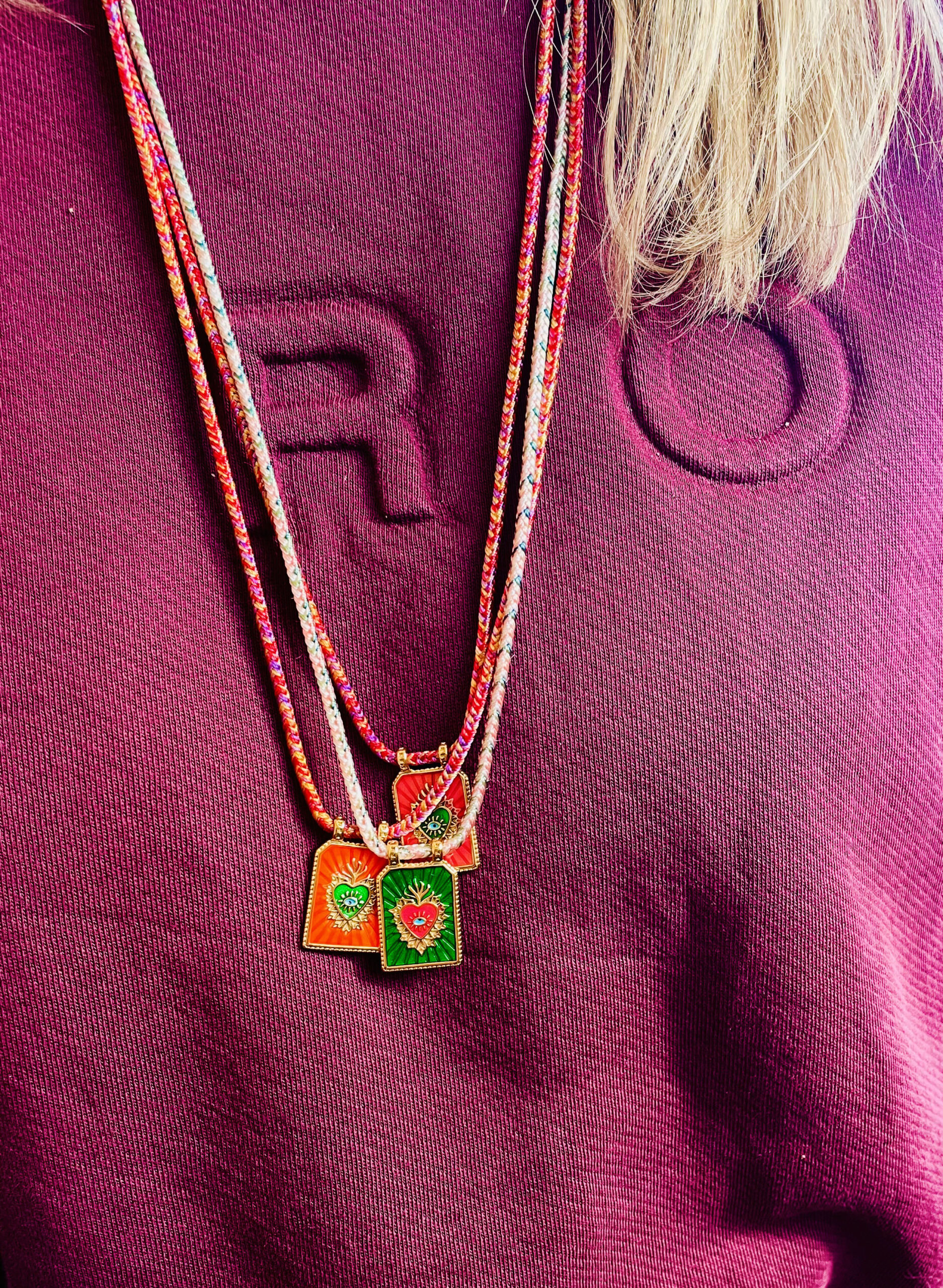 Collier MAHAUT orange – Image 4