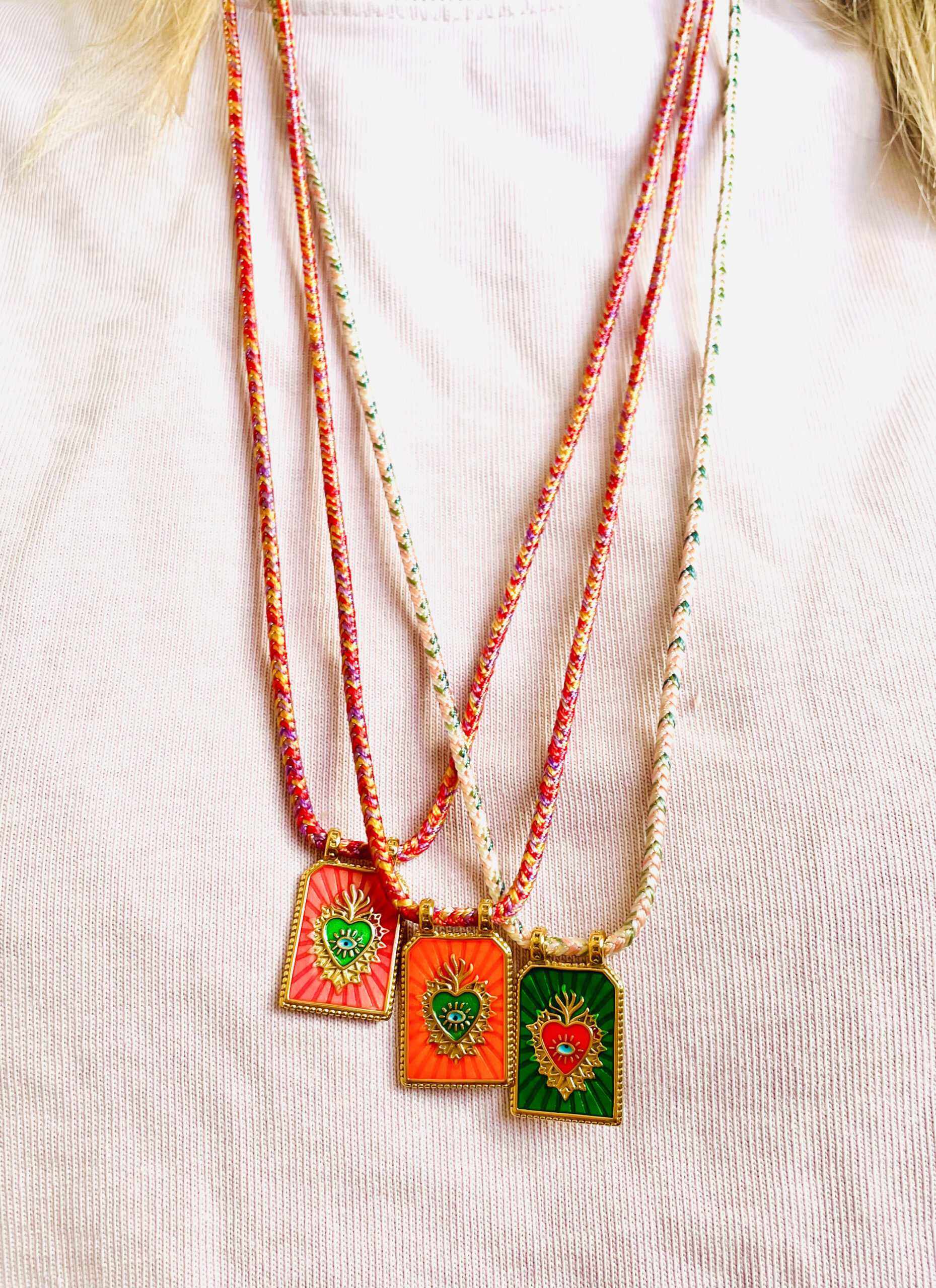 Collier MAHAUT orange – Image 3