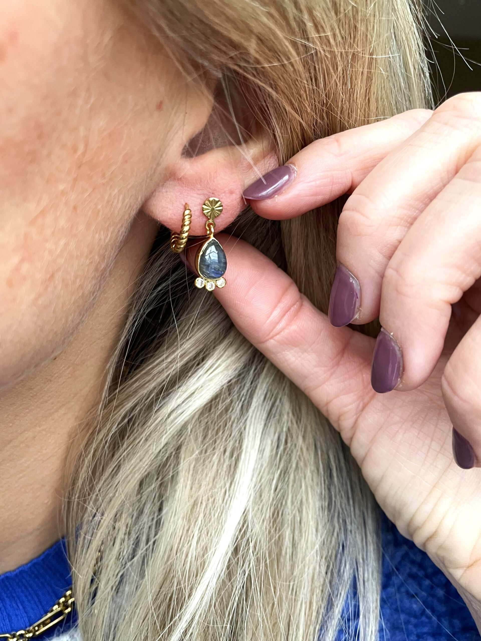 Monoboucle MARGAUX labradorite