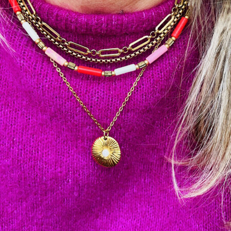 Collier NAMIBIE rose