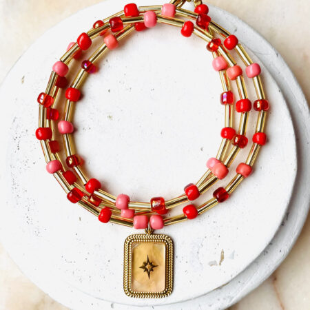 Collier PAOLA rouge