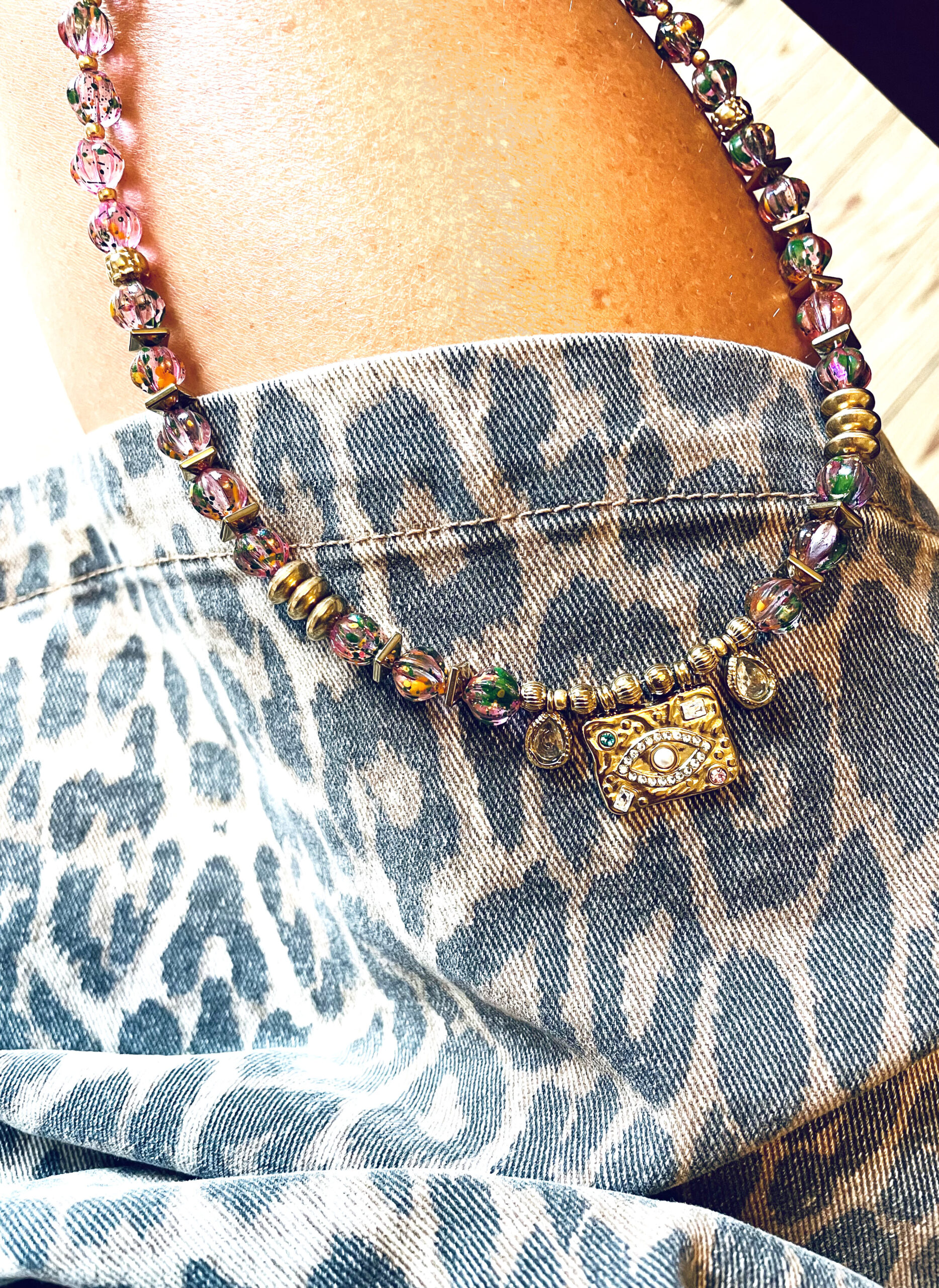 Collier AMBRE rose – Image 2