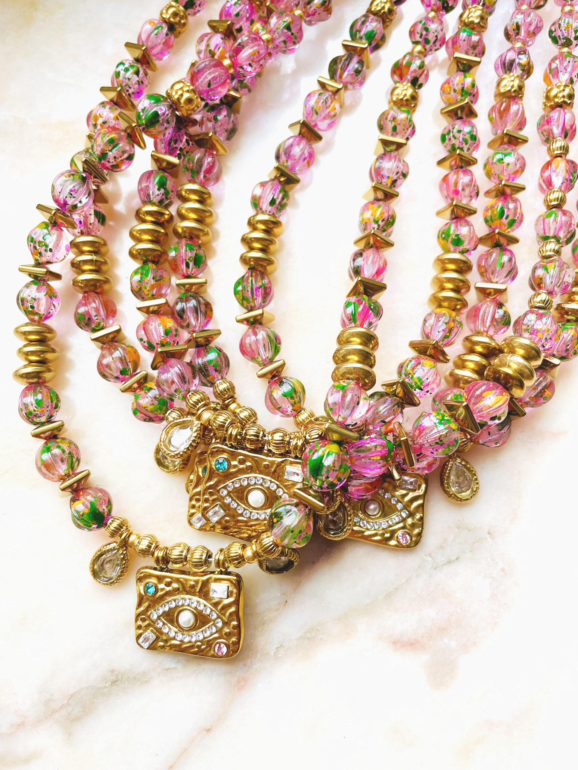 Collier AMBRE rose – Image 3