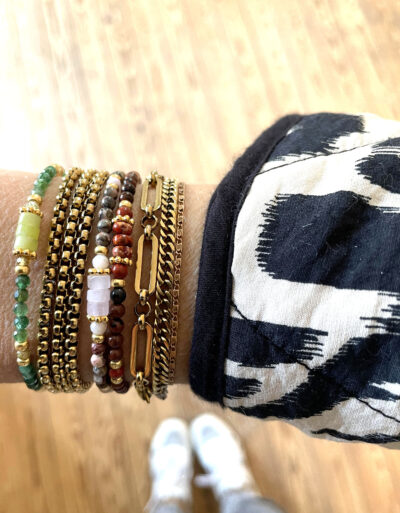 Bracelet EVA marron/camel – Image 4