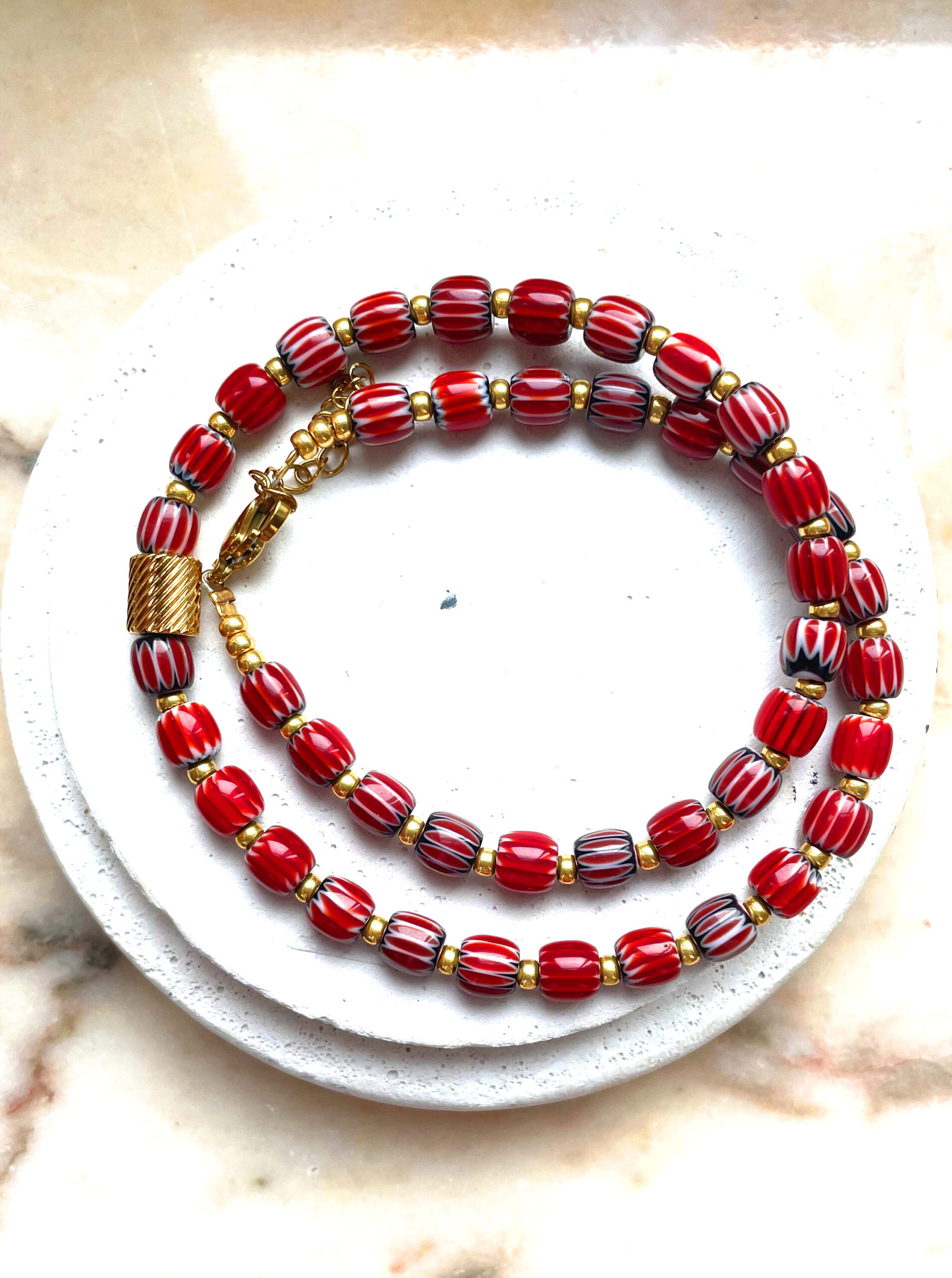 Collier CARMEN rouge