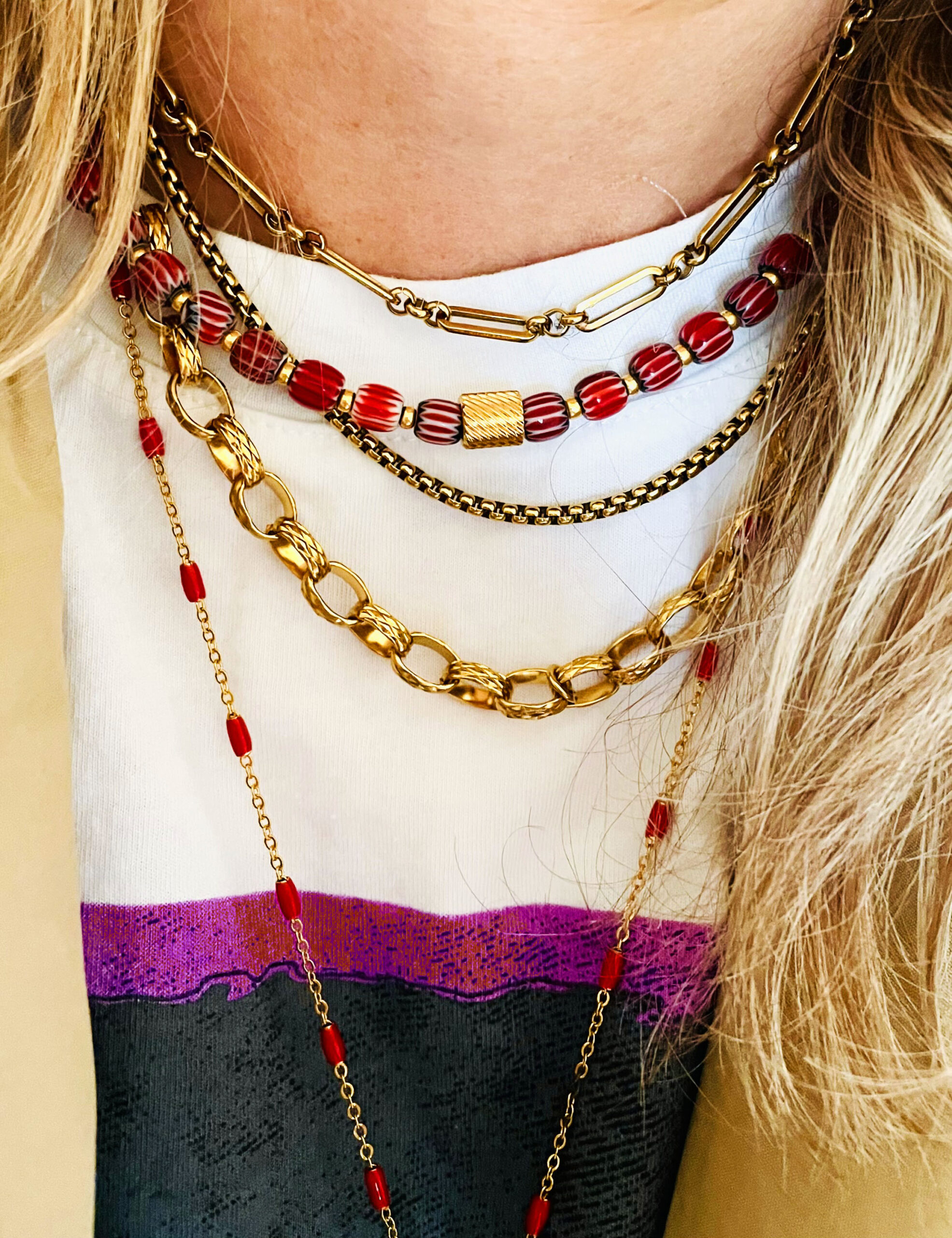 Collier CARMEN rouge – Image 4