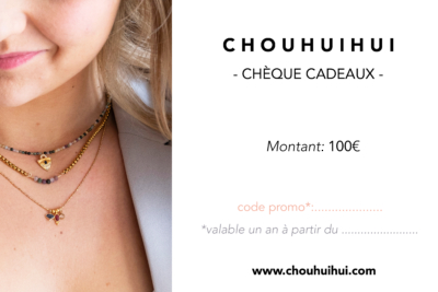 chèque cadeaux 100€