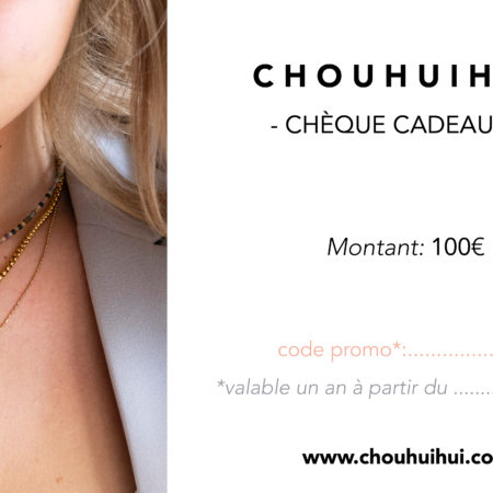 chèque cadeaux 100€