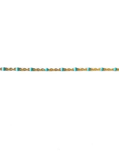 Bracelet de cheville MÉLODIE turquoise