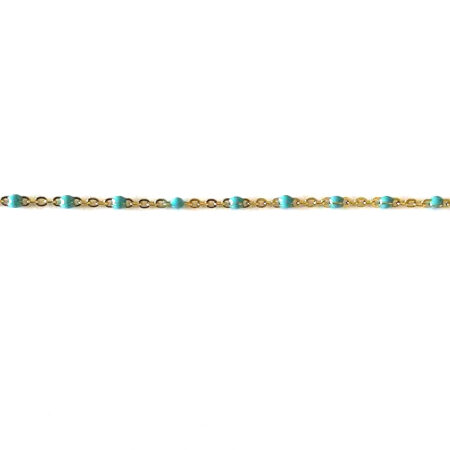 Bracelet de cheville MÉLODIE turquoise