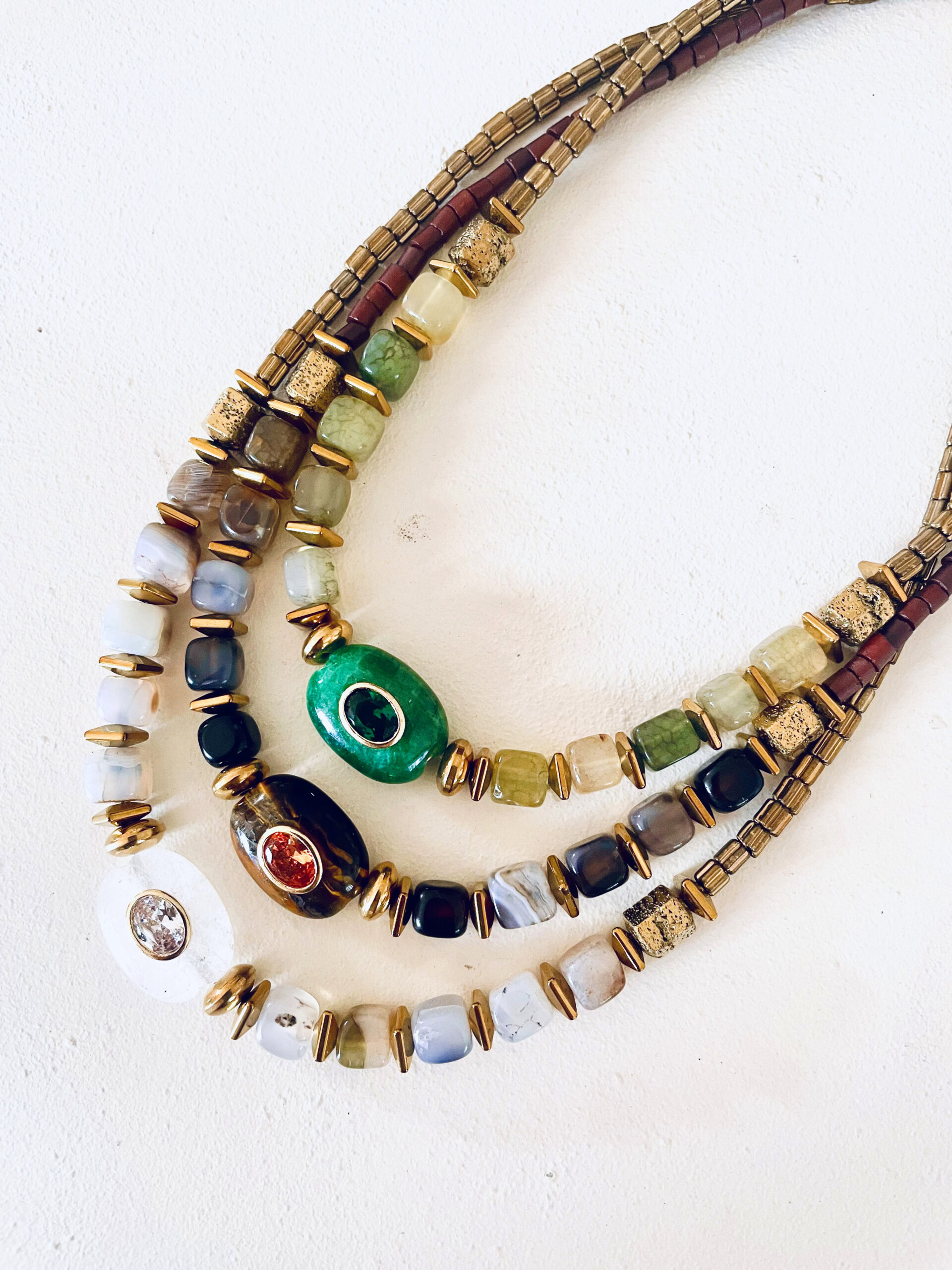 Collier AMELIE marron – Image 4
