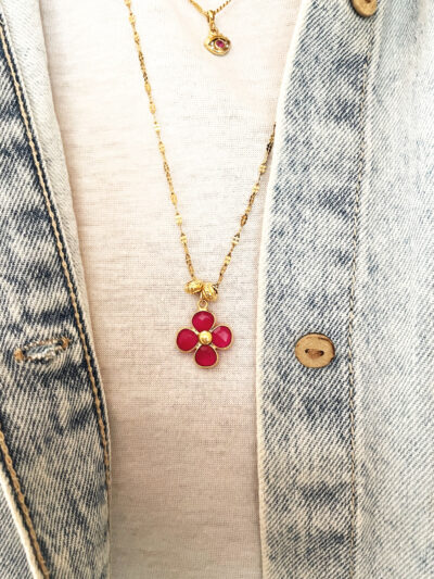 Collier PIA fushia – Image 3