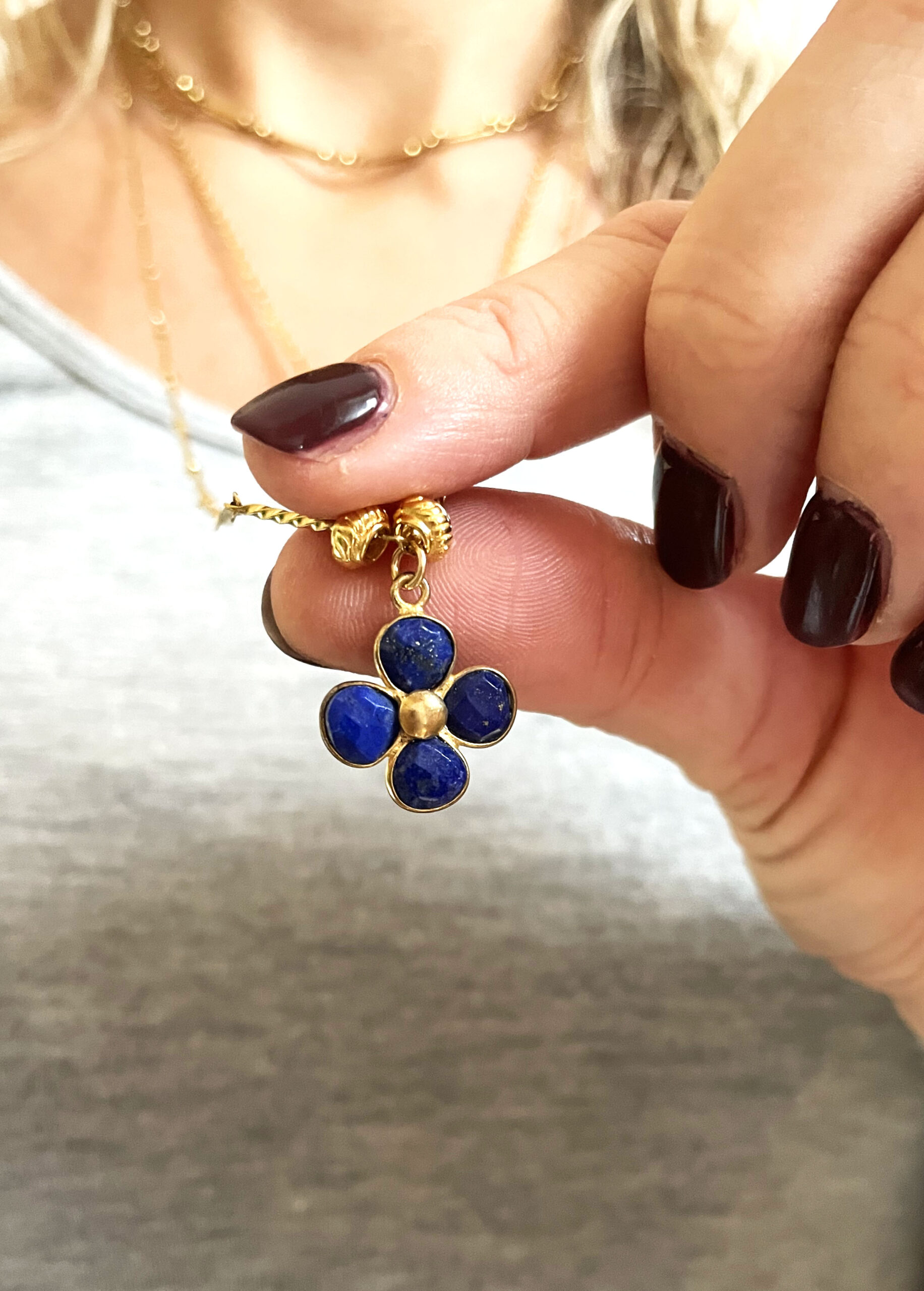 Collier PIA bleu – Image 5