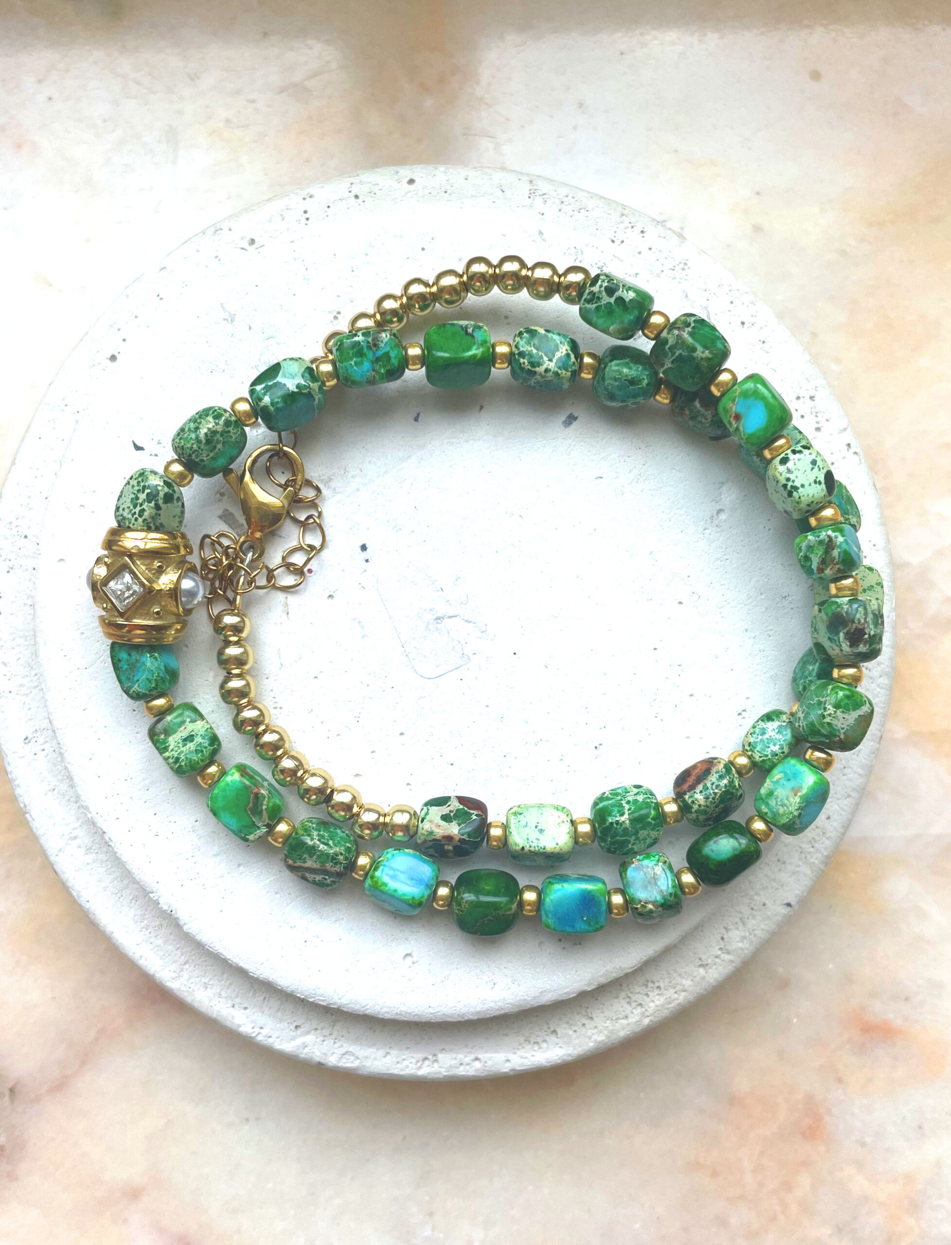 Collier GLORIA vert/turquoise – Image 5