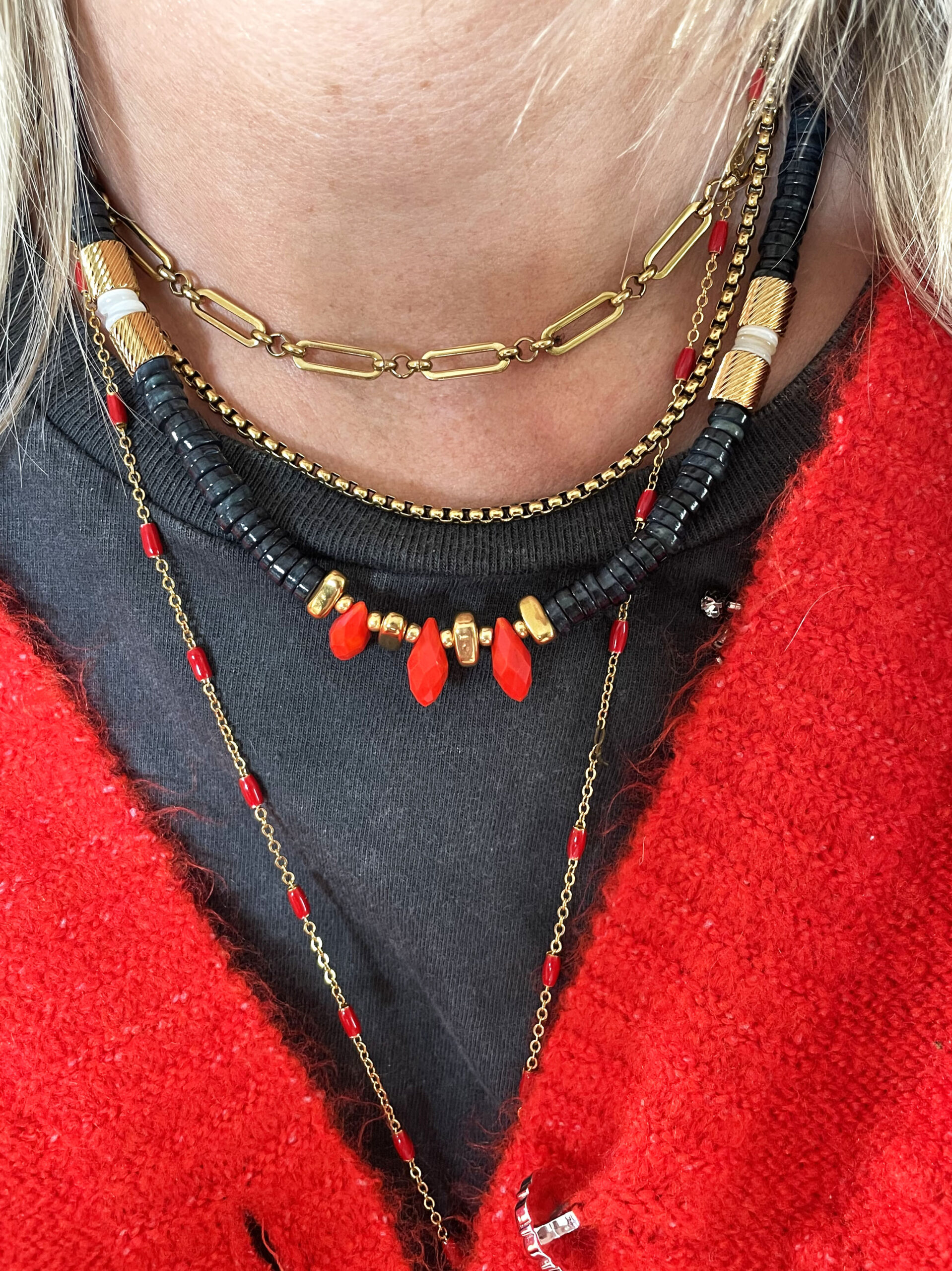 Collier JENNY gris/noir – Image 3