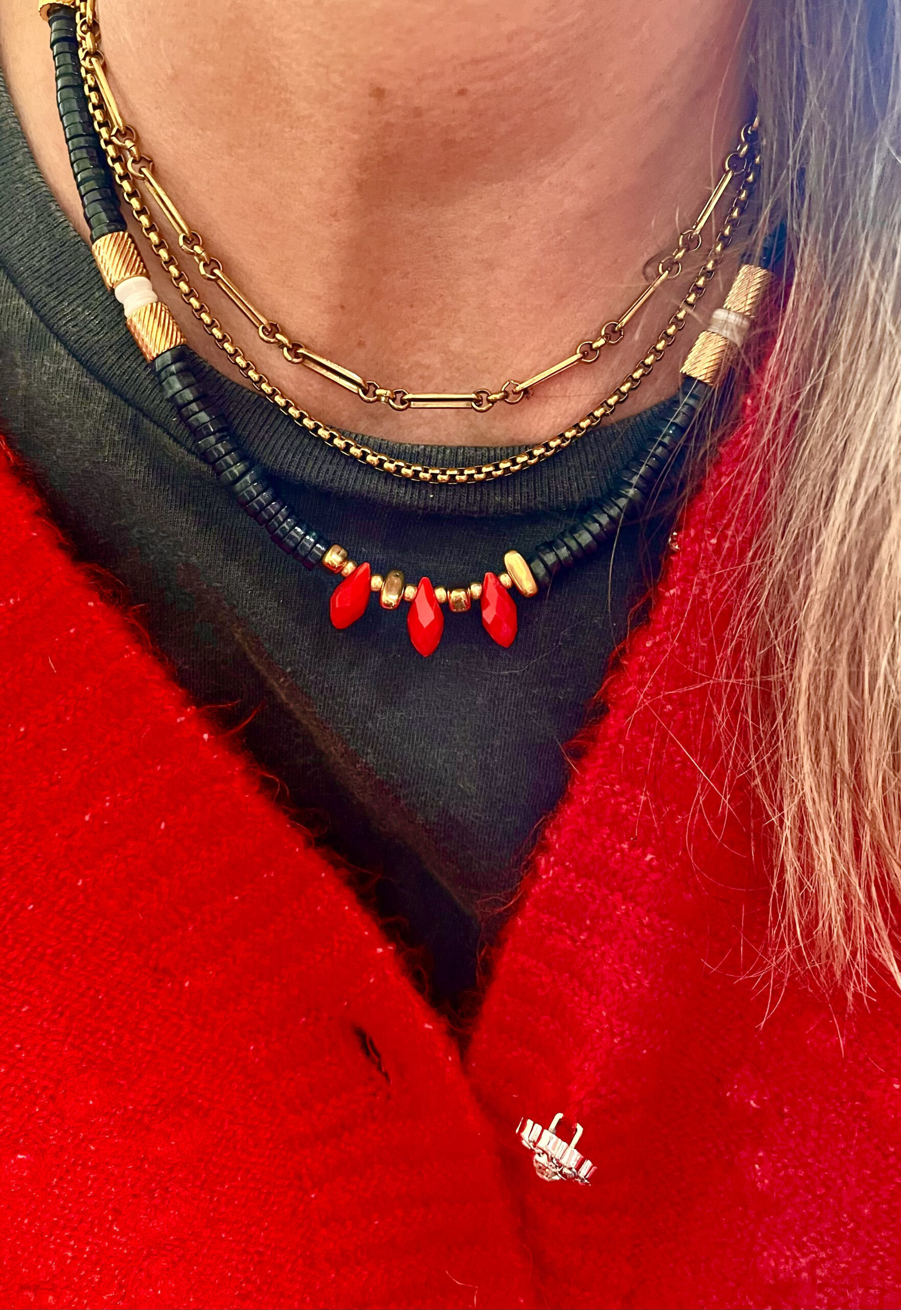 Collier JENNY gris/noir – Image 4