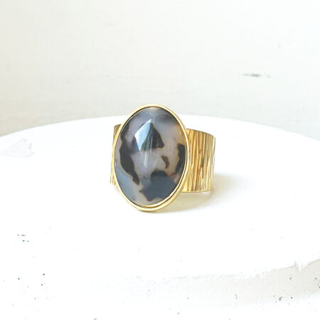 Bague LEO beige