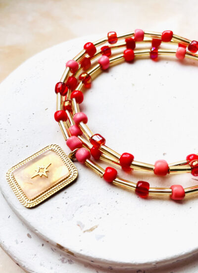 Collier PAOLA rouge – Image 4